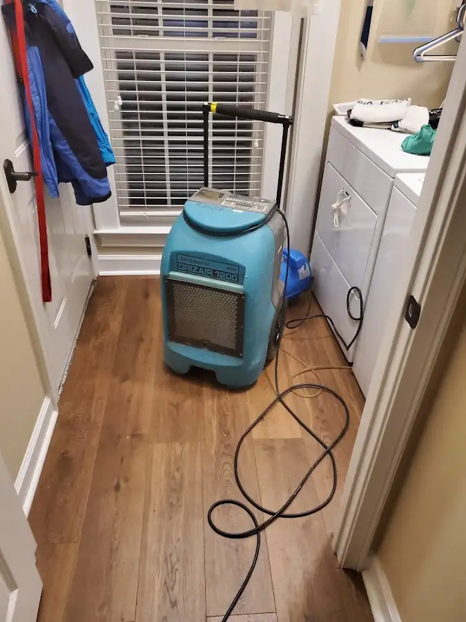 Commercial dehumidifier deployed for Crawl Space Restoration in Spirit Lake