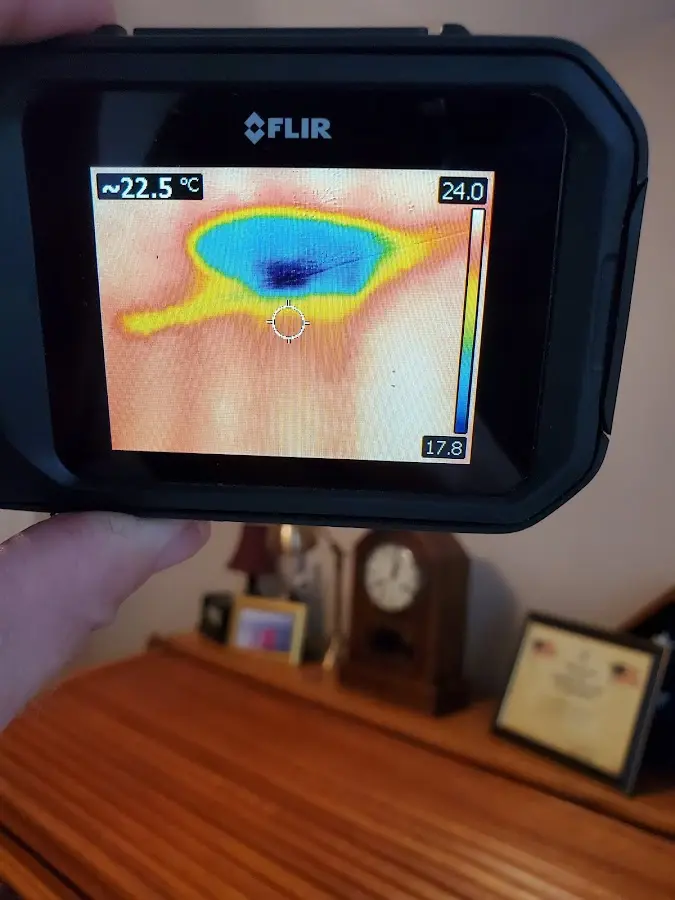 Thermal imaging inspection for water damage in Spirit Lake